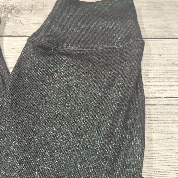 Women’s Alo Yoga Alosoft Ribbed High Waist Shimmer Leggings size L - Picture 2 of 13